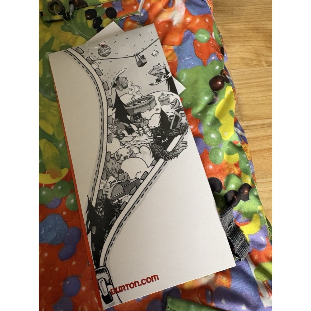 Burton Cargo Ski Pants Unisex Size Large Candy Camo Dryride‎ Durashell Snowboard - Picture 10 of 11